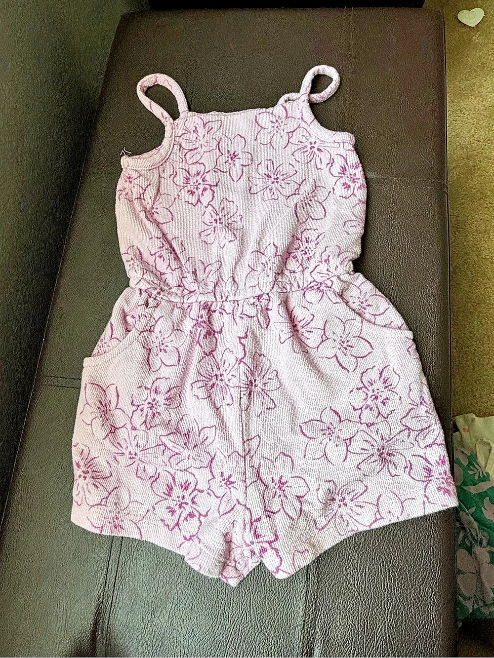 Cat & Jack Floral Romper in Pink